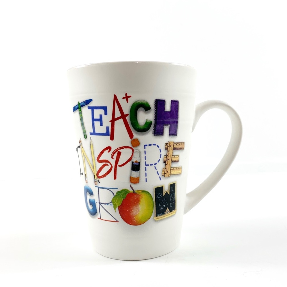 NWT Prima Design “Teach Inspire Grow” Mug